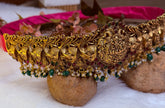 Premium Antique Lakshmi Peacock Hip Belt
