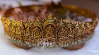Lakshmi Temple Antique Gold Hip Belt ✨