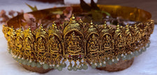 Lakshmi Temple Antique Gold Hip Belt ✨