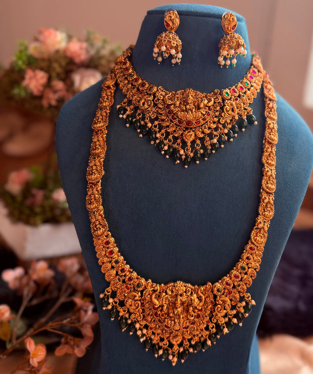 Grand Lakshmi Temple Jewellery Set