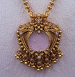 Antique Rose Pink Stone Neckset