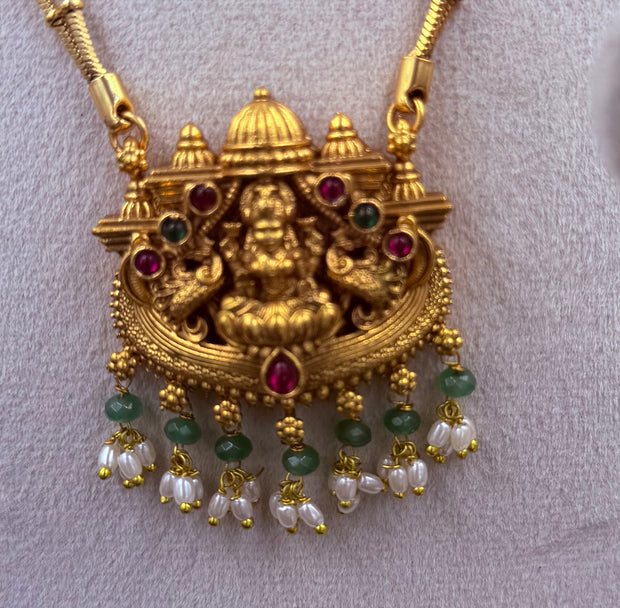 Royal Beaded Lakshmi Neck Set