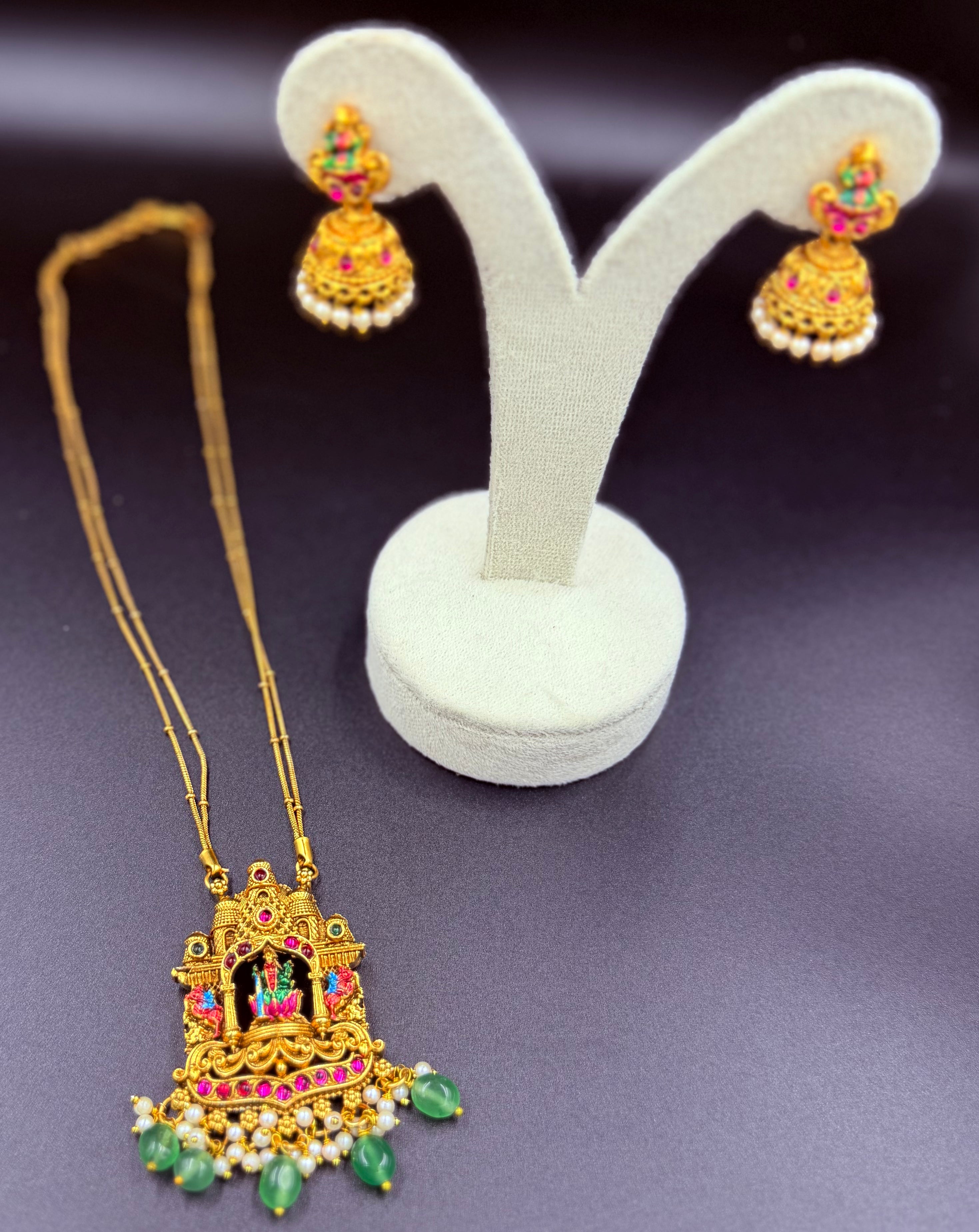Antique Godess Idol Neck Set
