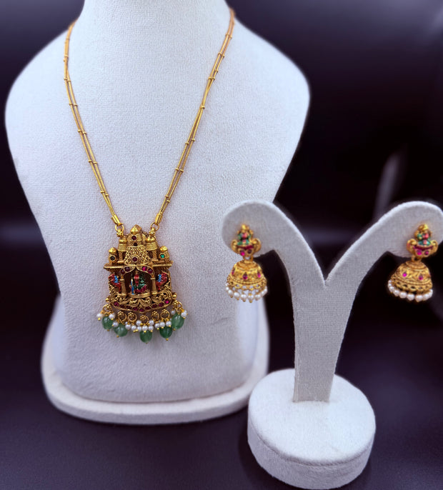 Antique Godess Idol Neck Set