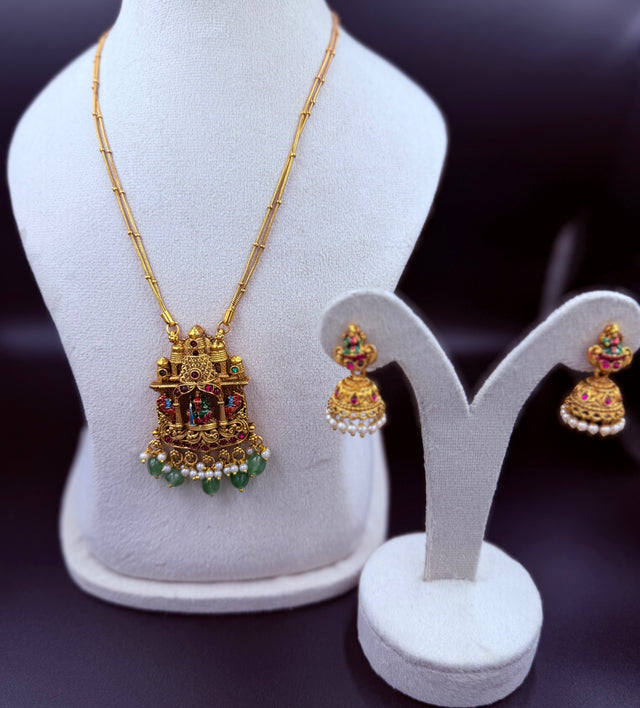 Antique Godess Idol Neck Set