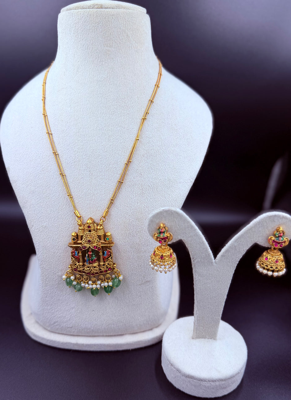 Antique Godess Idol Neck Set