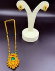 Elegant Emerald Neck Set