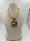 Green Pearl Antique Necklace Set
