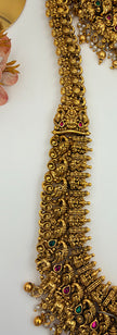 Premium Antique Gold Lakshmi Bridal Haram Set