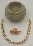 Diamond Look Dainty Necklace Set