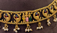 Ramar Seetha Temple Choker Set with Matching Earrings