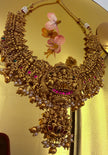 Divine Lakshmi Temple Necklace & Jhumka Set
