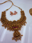 Divine Lakshmi Temple Necklace & Jhumka Set