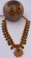 Royal Heritage Green & Ruby Necklace Set