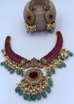 Royal Victorian Ruby and Emerald Necklace Set