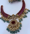 Royal Victorian Ruby and Emerald Necklace Set