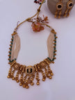 Kundan Style Pearl Necklace Set