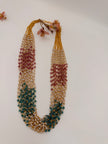 Multicolour Crystal Beaded Long Necklace