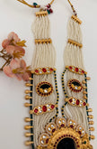 Maharani Pearl Kundan Necklace Set