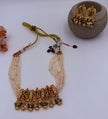 Elegant Pearl Kundan Necklace Set