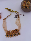 Elegant Pearl Kundan Necklace Set