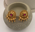 Antique Gold Floral Pendant Necklace Set
