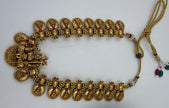 Antique Gold Amman Coin Necklace Set
