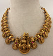 Antique Gold Amman Coin Necklace Set