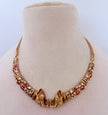 Antique Gold Elephant Design Adjustable Choker Necklace Set