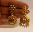 Antique Gold Peacock Pendant Pearl Necklace Set