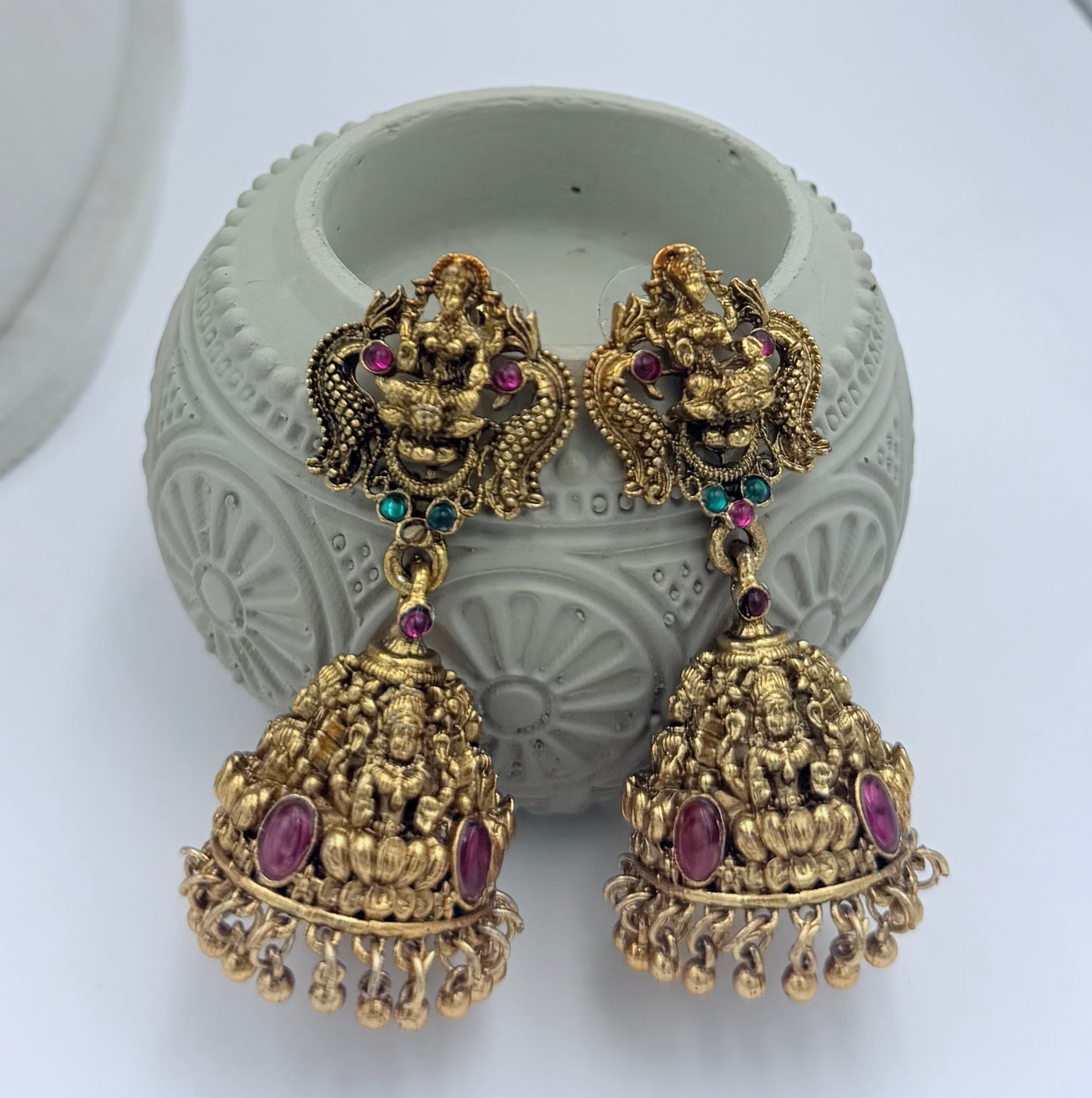 Antique Gold Lakshmi Coin Haram Set