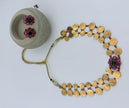 Antique Gold Double Layer Coin Choker Necklace