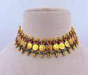 Antique Gold Double Layer Coin Choker