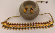 Antique Gold Double Layer Coin Choker