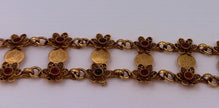 Antique Gold Coin Flower Choker
