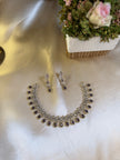 Purple and White Stone Victorian Neck Set