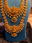 Divine Lakshmi Bridal Kemp Necklace Set – Traditional South Indian Temple Jewellery