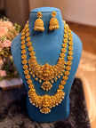 Divine Lakshmi Bridal Kemp Necklace Set – Traditional South Indian Temple Jewellery