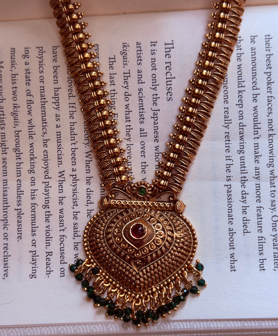 Antique Floral Pendent Mid Haram