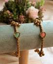 Elegant Pastel Stone Charm Bangles
