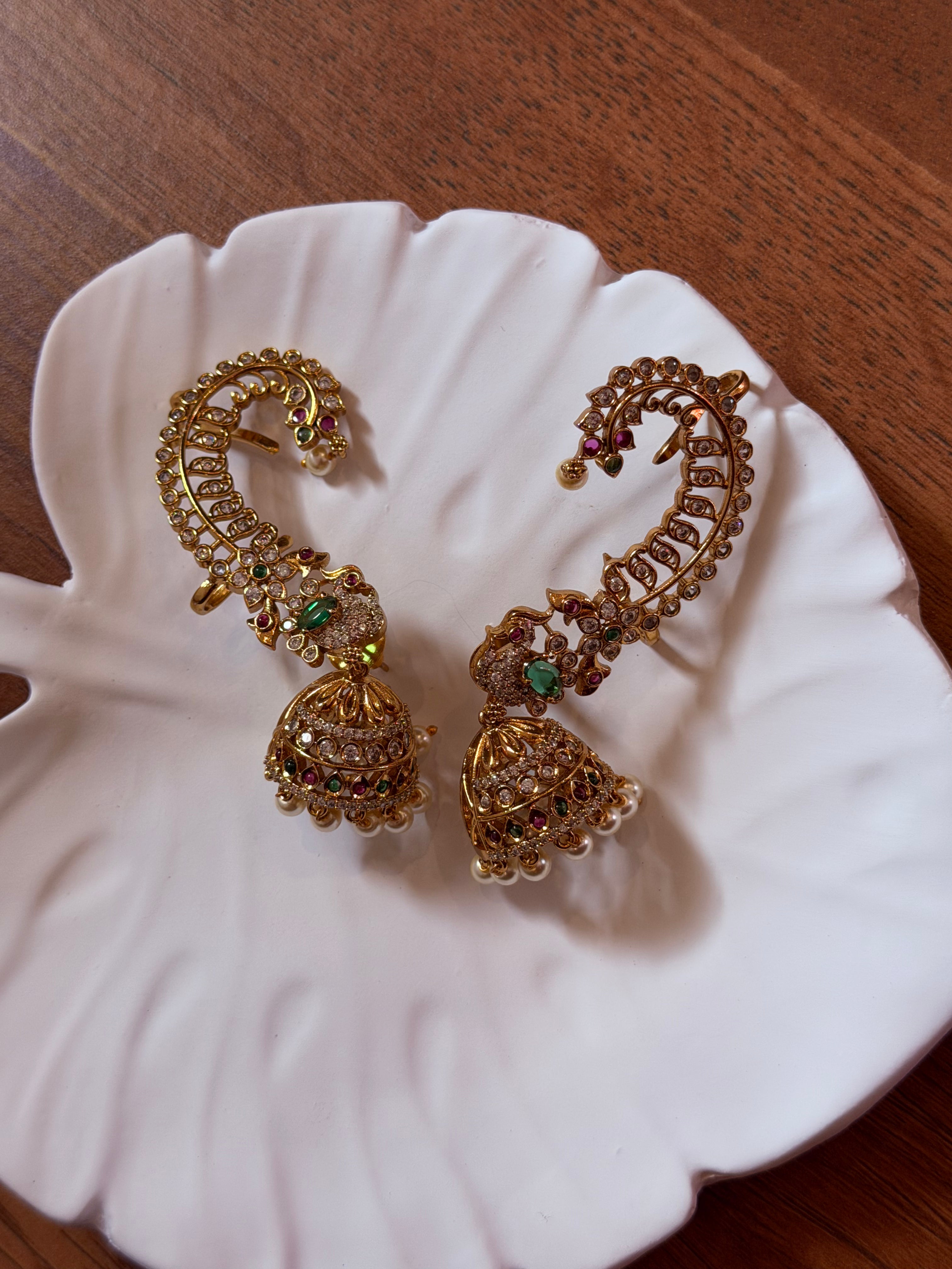 Diamond Inspired Earcuff Jhumka