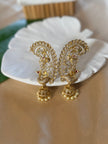 Elegant Peacock Earcuff Jhumka