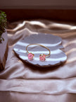 Pink Stone Open Hand Cuff